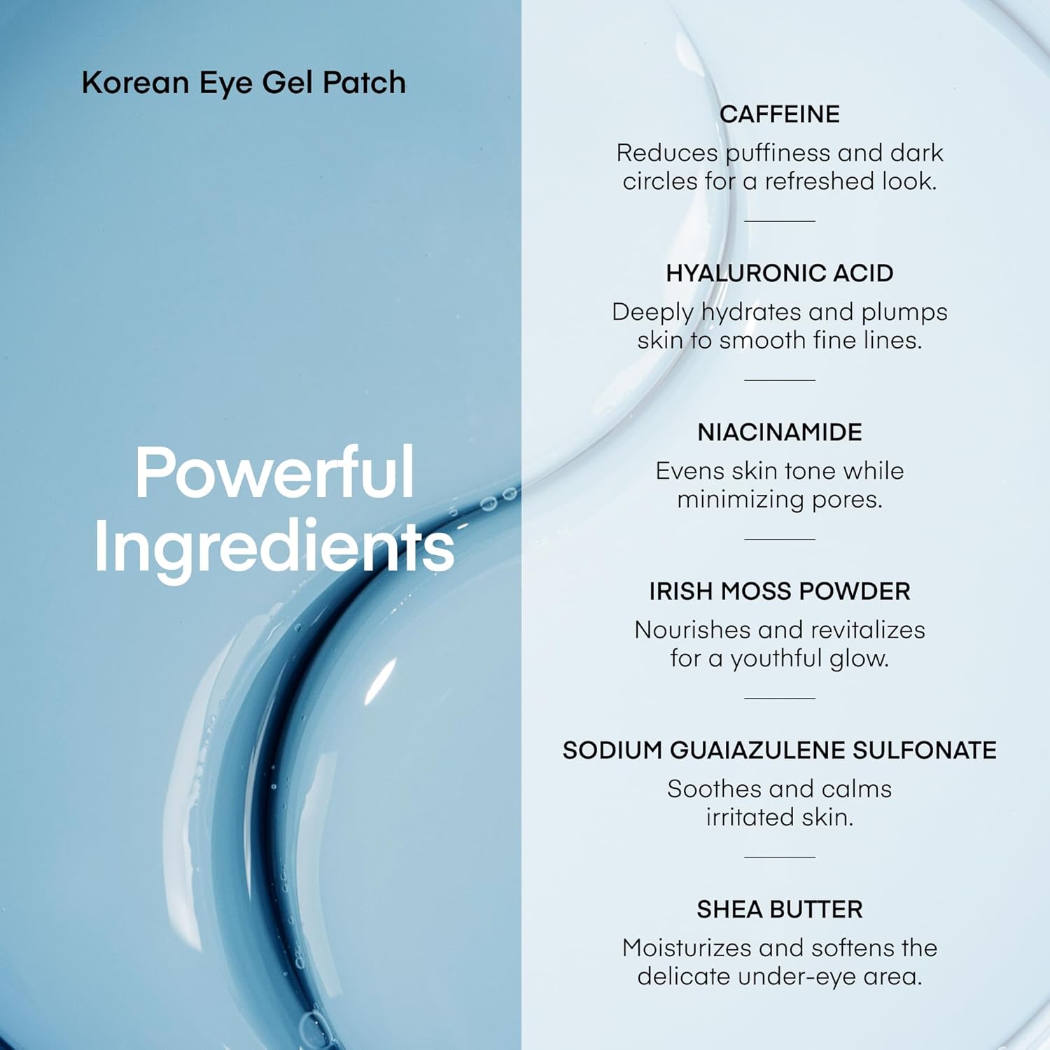 Under Eye Patches + 8% Caffeine Eye Cream Bundle