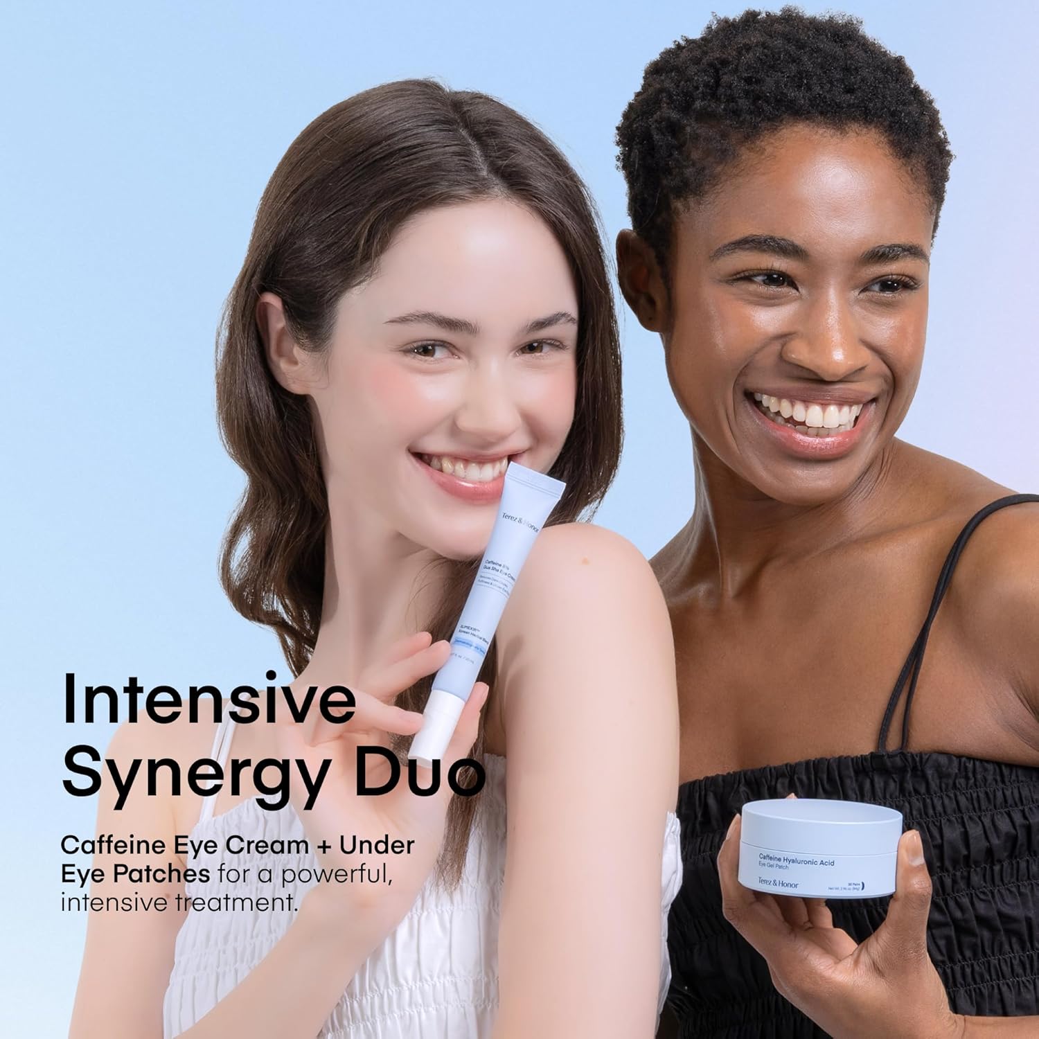 Under Eye Patches + 8% Caffeine Eye Cream Bundle