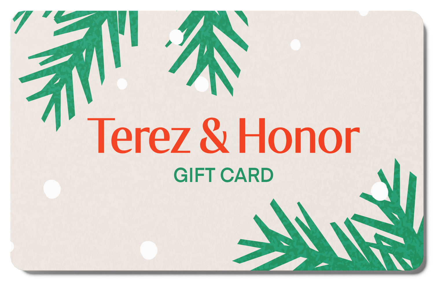 Tarjeta de regalo Terez & Honor