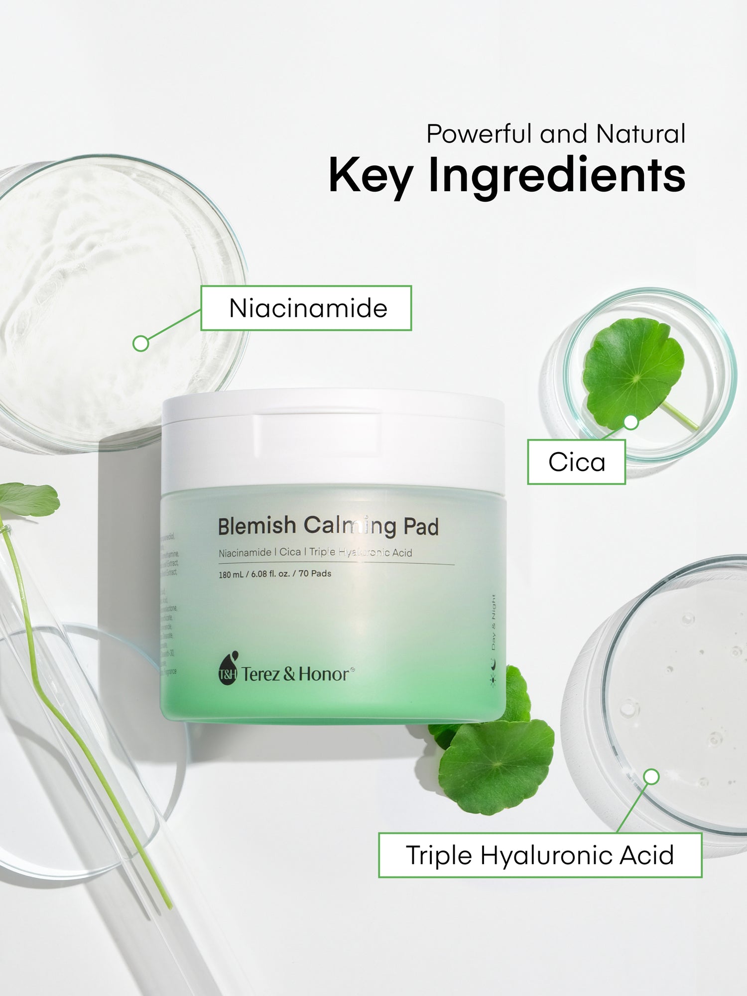 Almohadilla calmante para imperfecciones