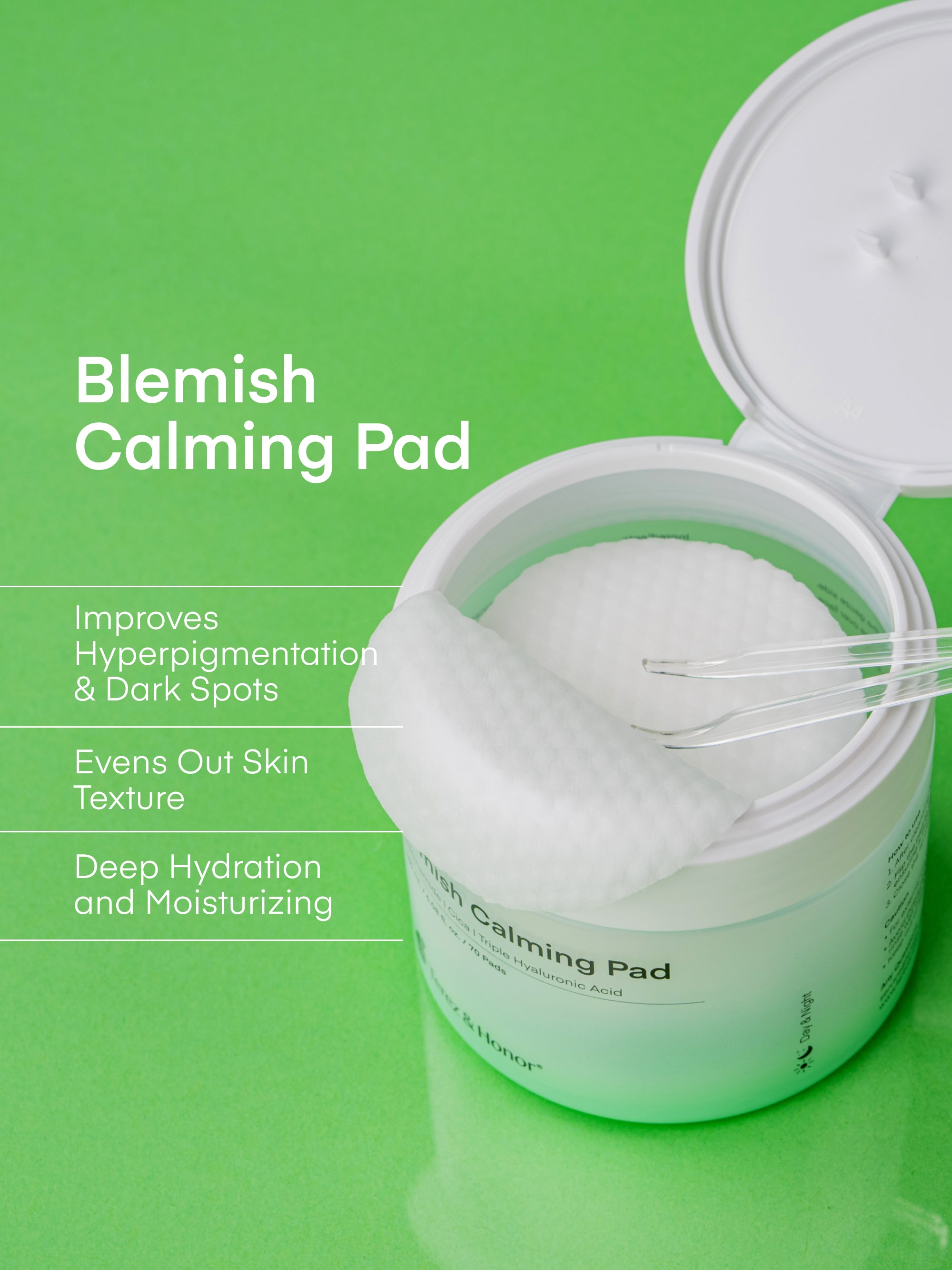 Almohadilla calmante para imperfecciones