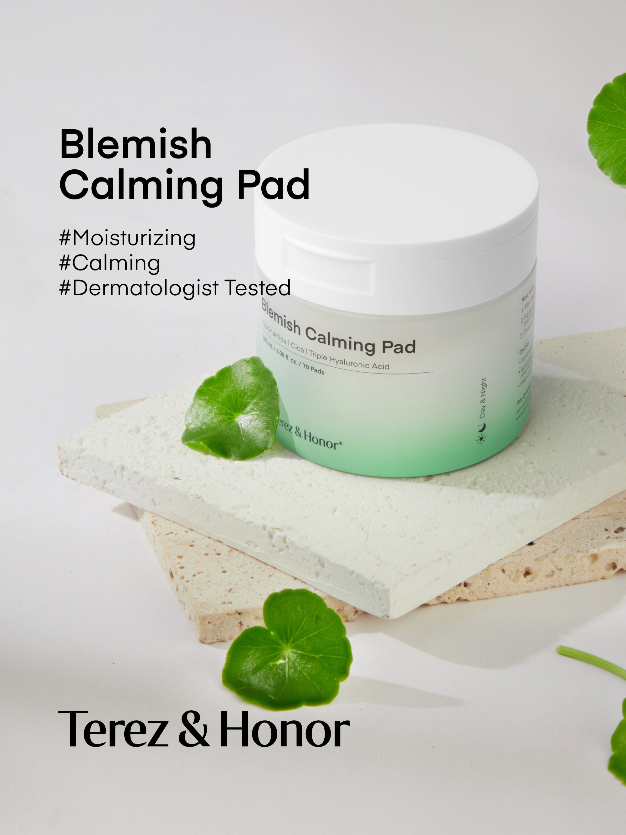 Almohadilla calmante para imperfecciones