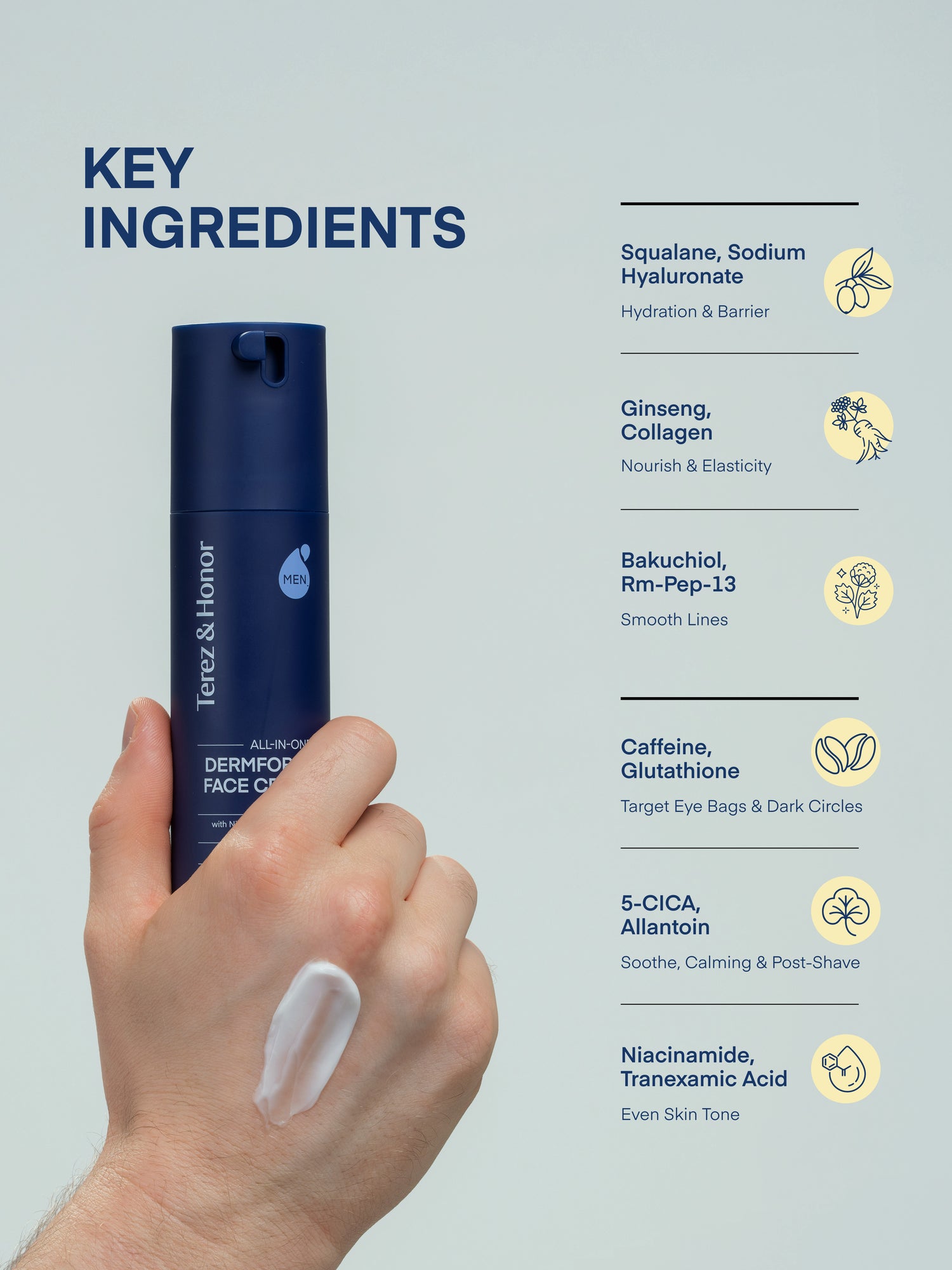 Dermforce All-in-One Face Cream for Men | Terez & Honor Dermforce All-in-One Face Cream for Men | Terez & Honor