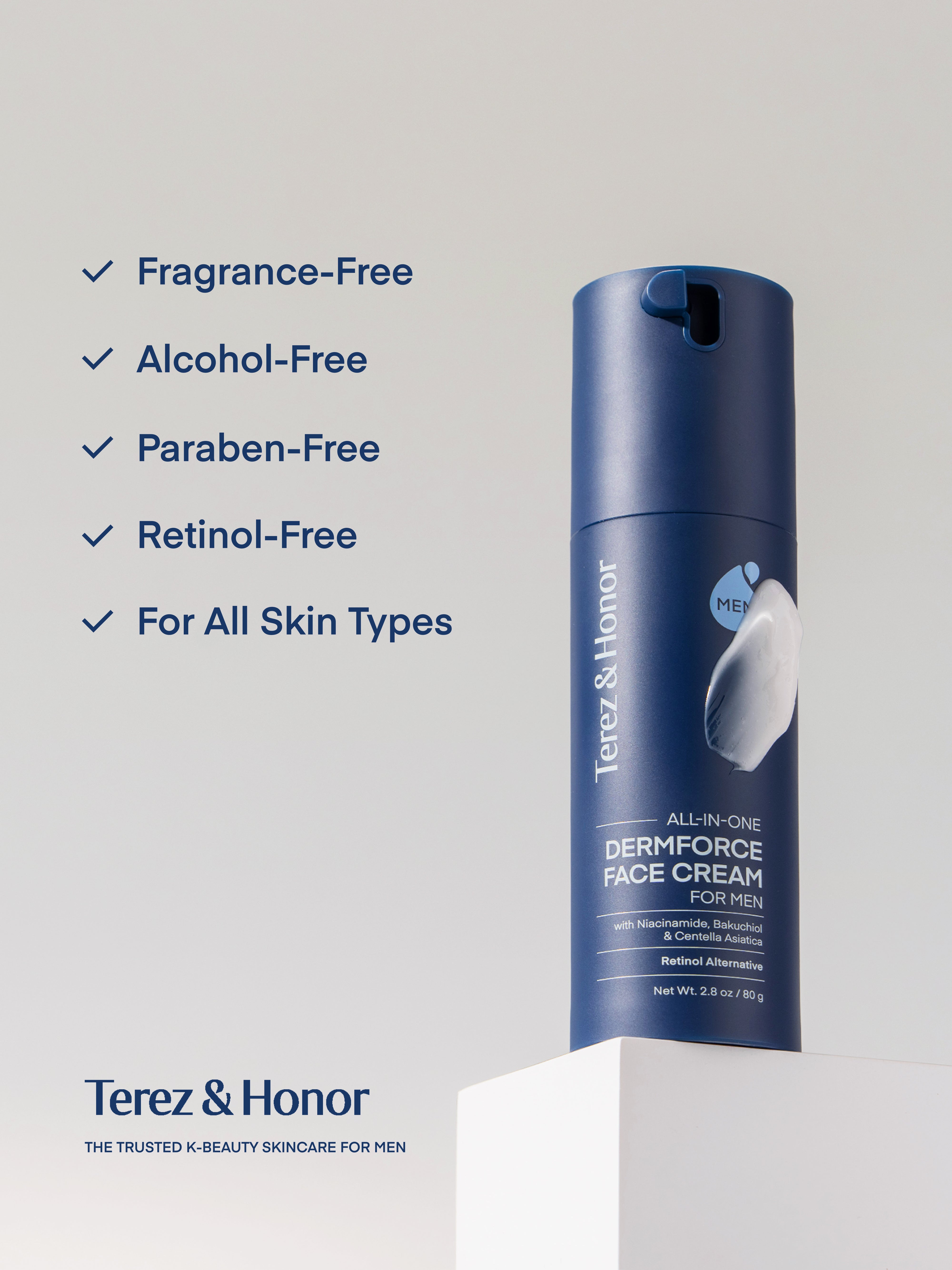 Dermforce All-in-One Face Cream for Men | Terez & Honor