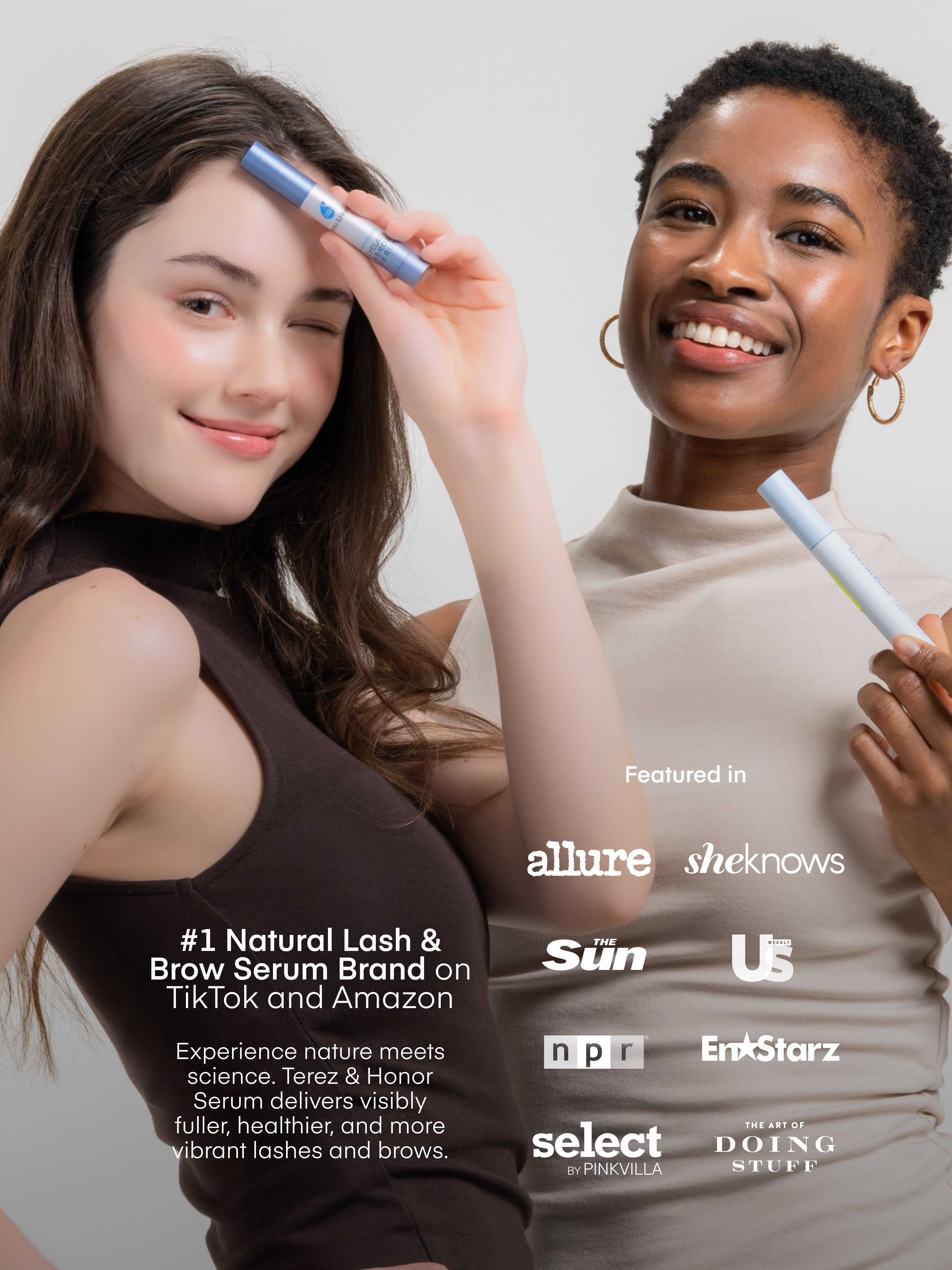 Enhancing Eyelash and Brow Growth Serum | Terez & Honor
