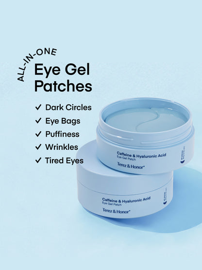 Under Eye Patches + 8% Caffeine Eye Cream Bundle