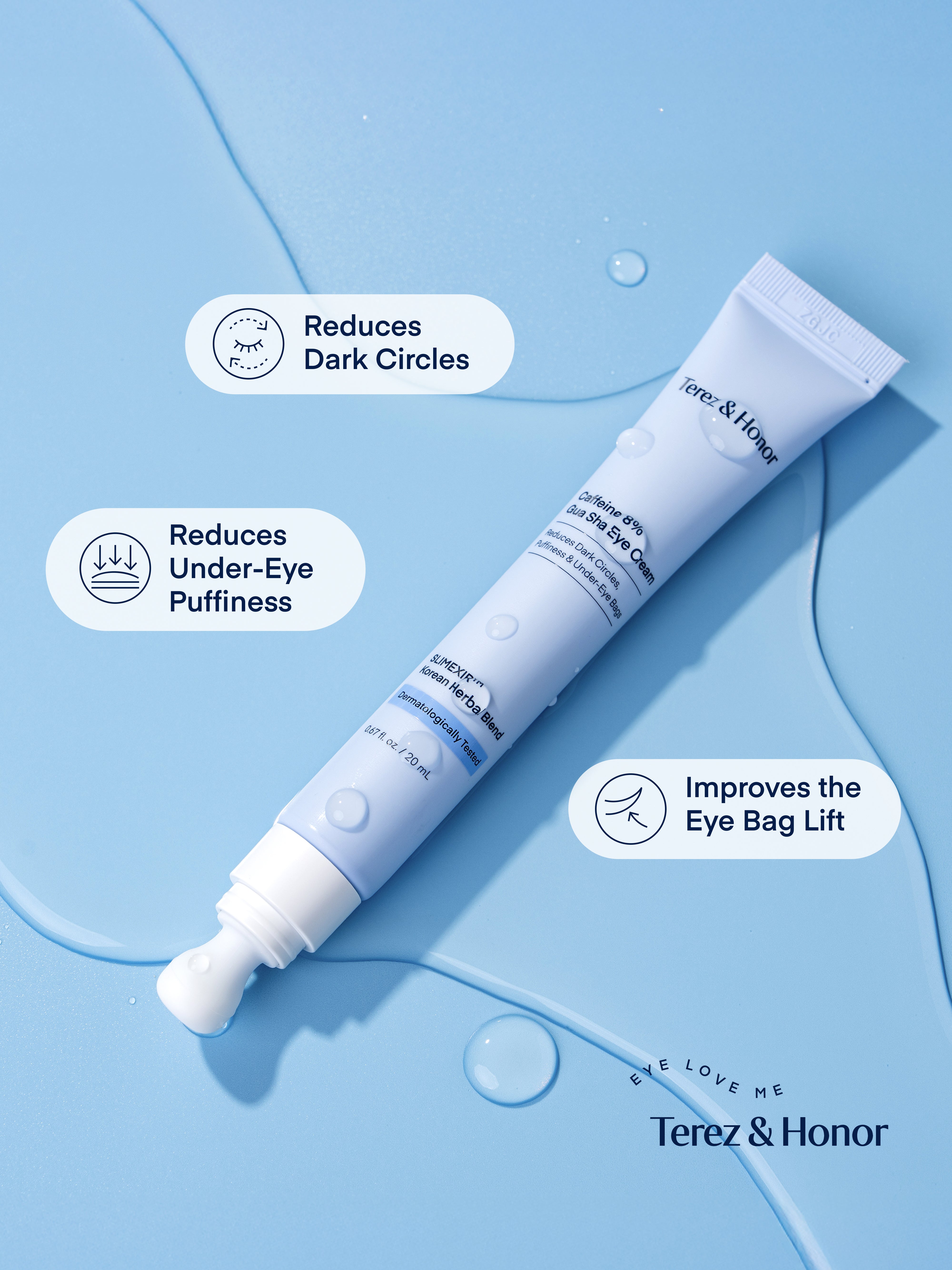 Caffeine 8% Gua Sha Eye Cream – Terez & Honor