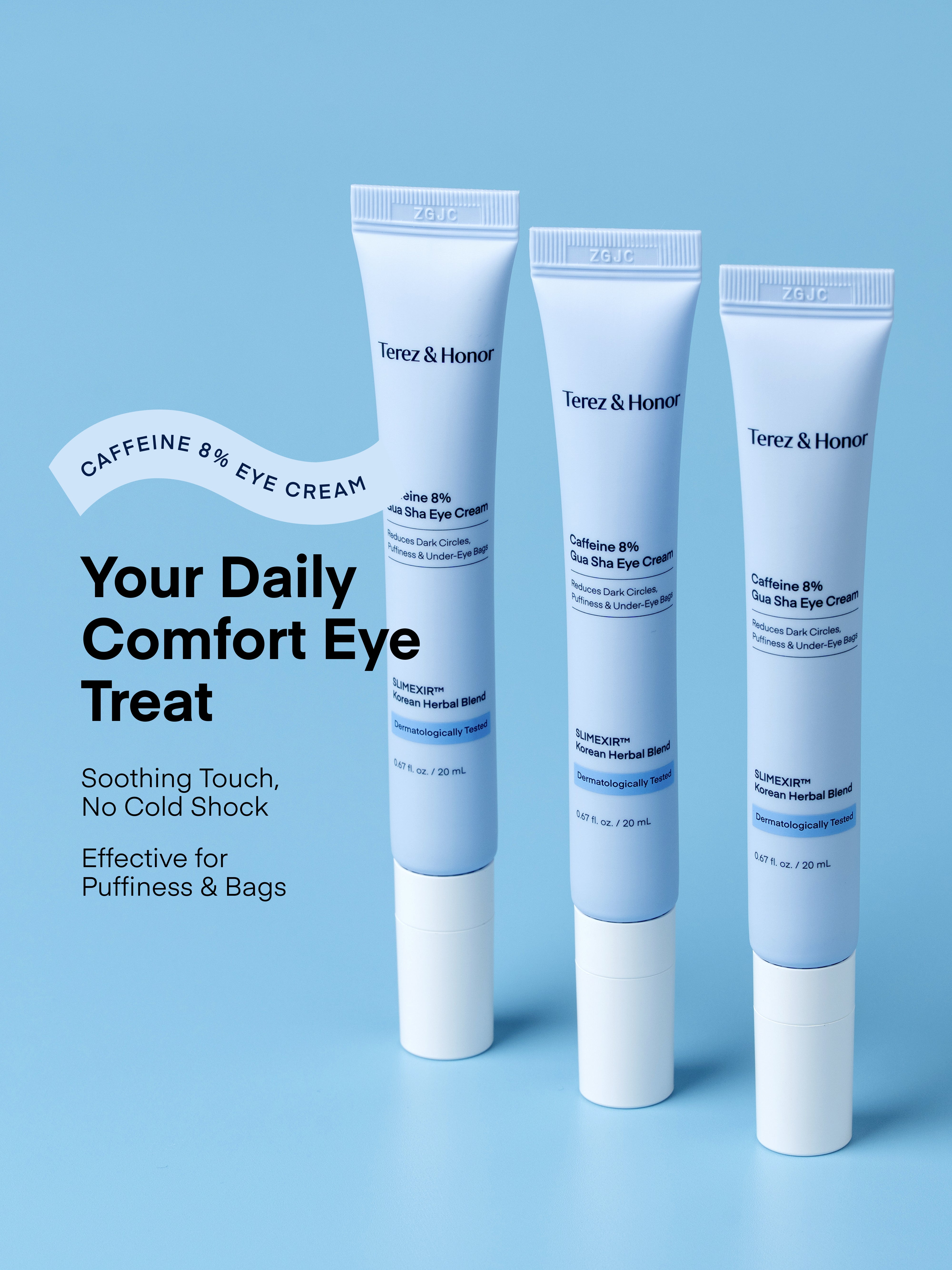 Caffeine 8% Gua Sha Eye Cream – Terez & Honor