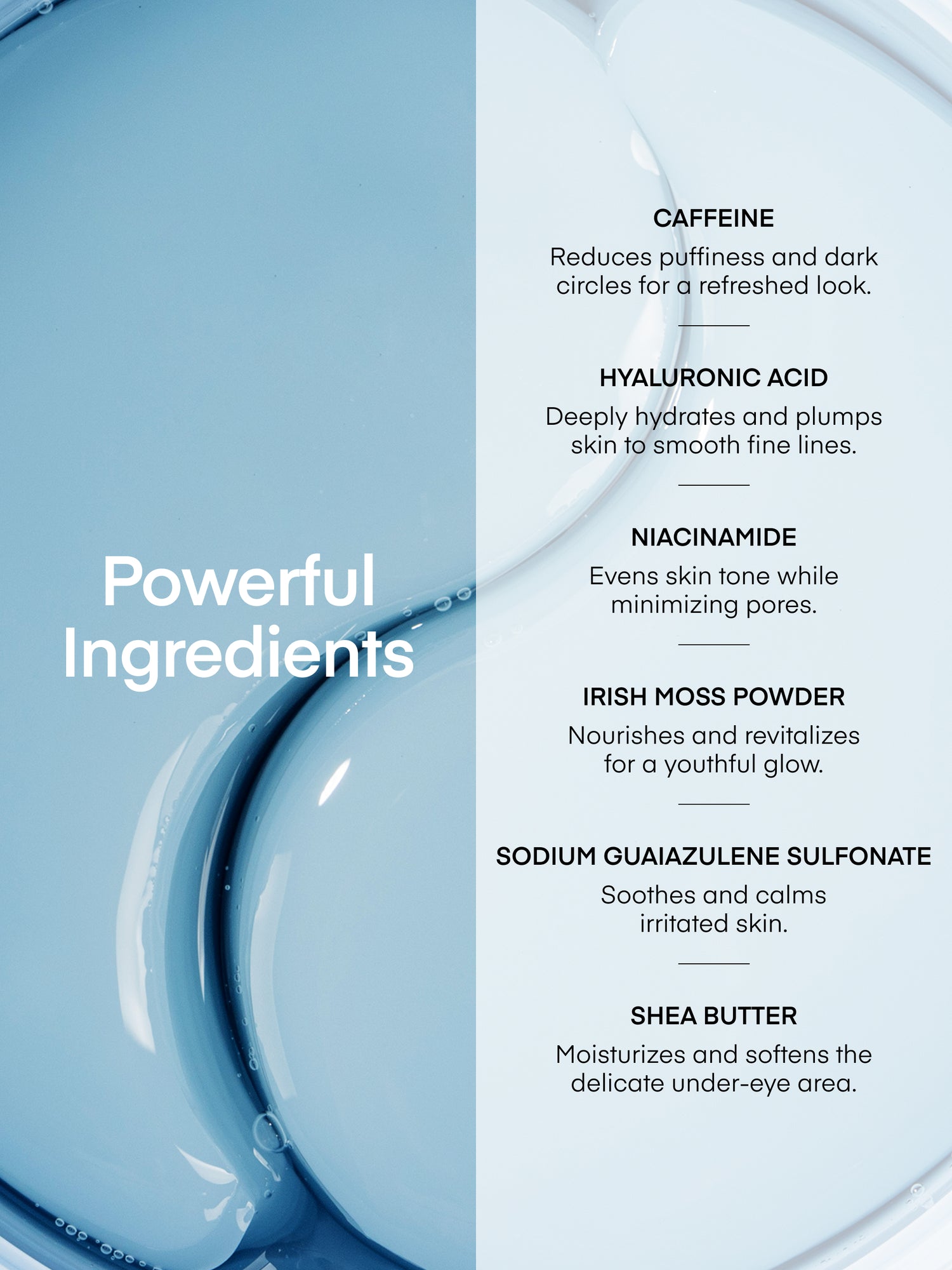 Caffeine &amp; Hyaluronic Acid Eye Gel Patch