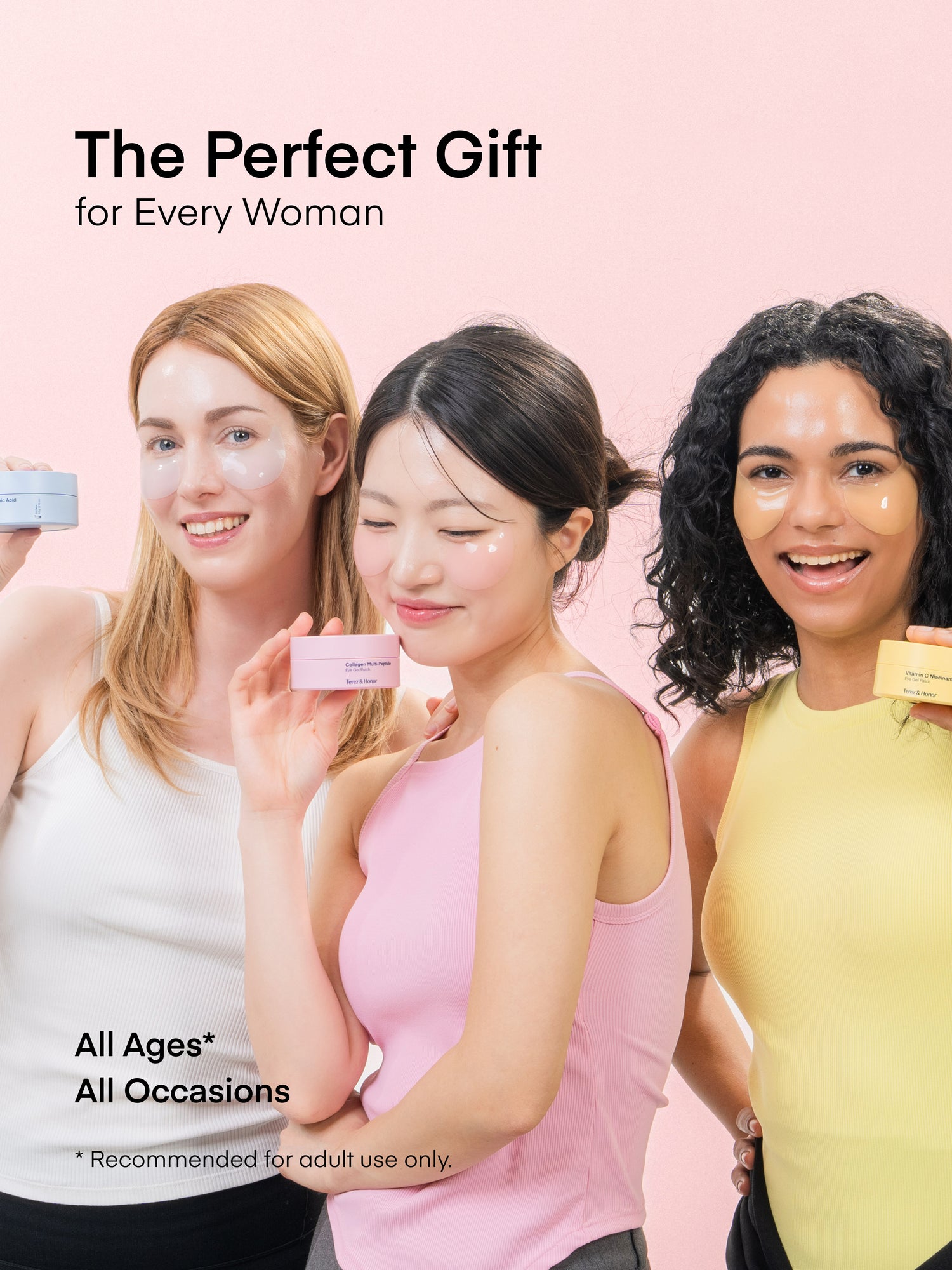 Trío de parches de gel para ojos radiantes