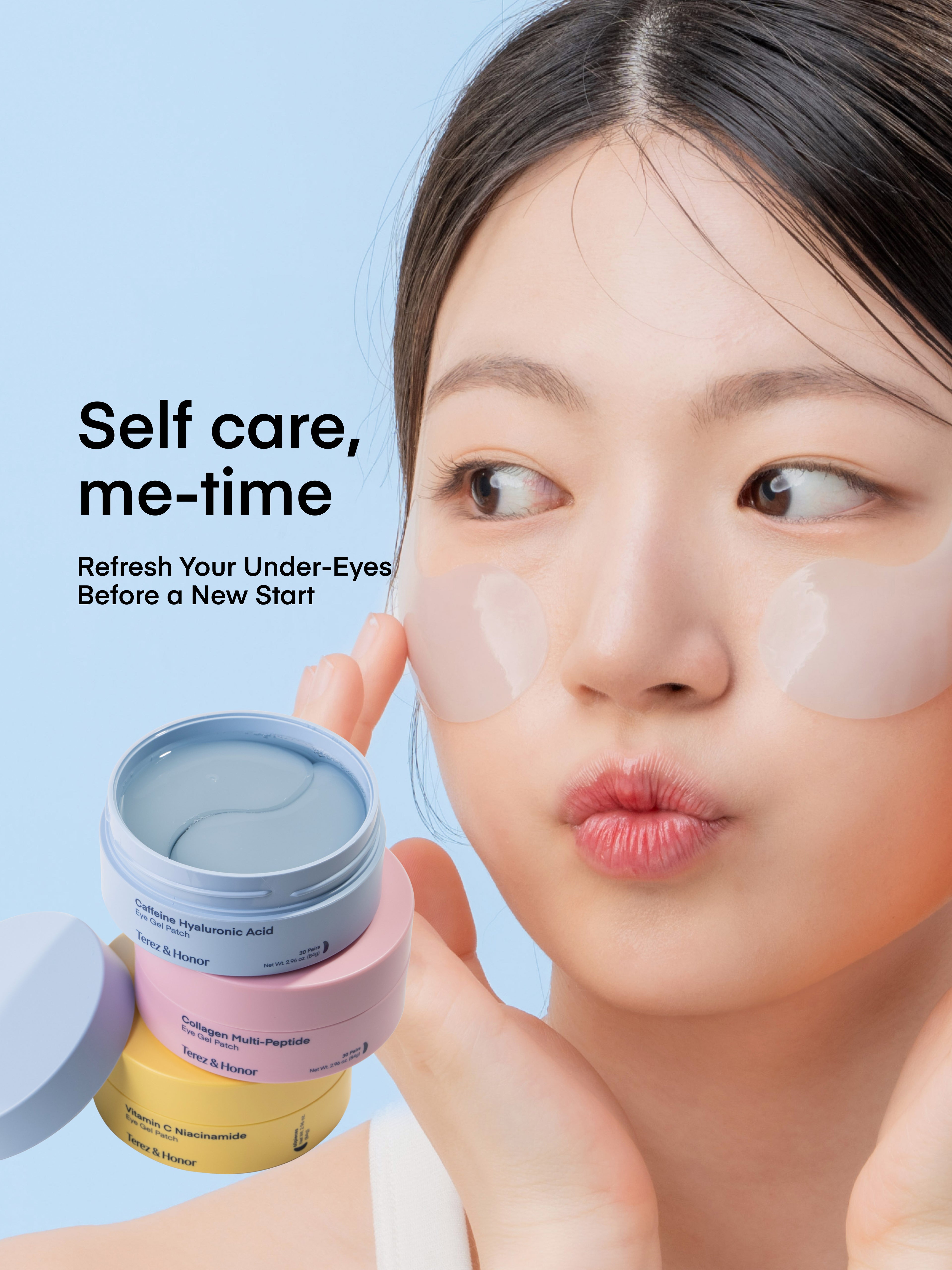 Trío de parches de gel para ojos radiantes