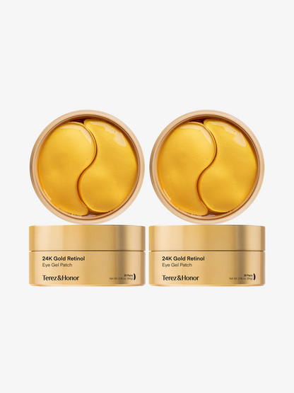 24K Gold Retinol Under Eye Patches - 2 Pack