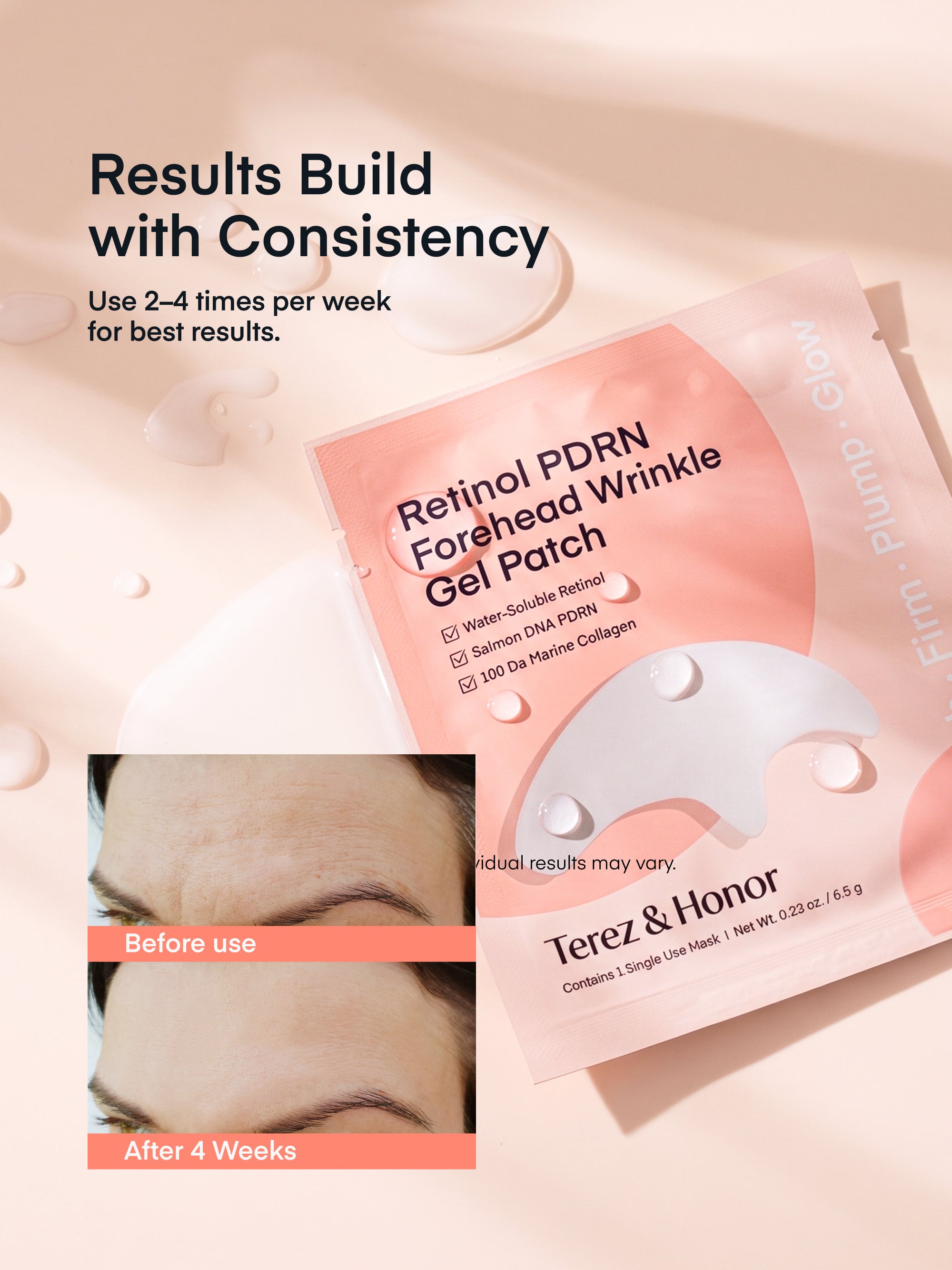 Retinol PDRN Forehead Wrinkle Patches