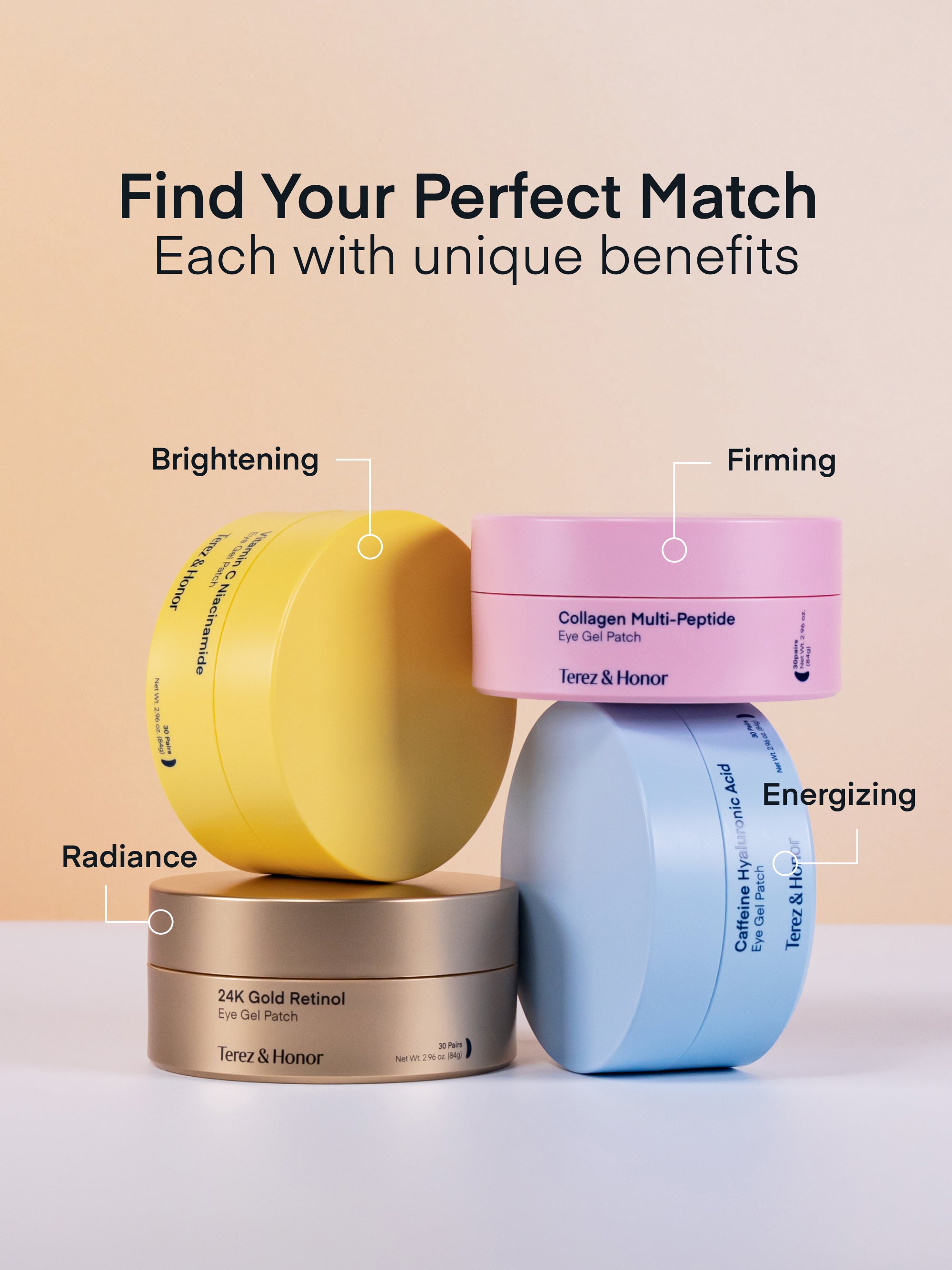 Collagen Multi-Peptide Eye Gel Patch | by Terez & Honor