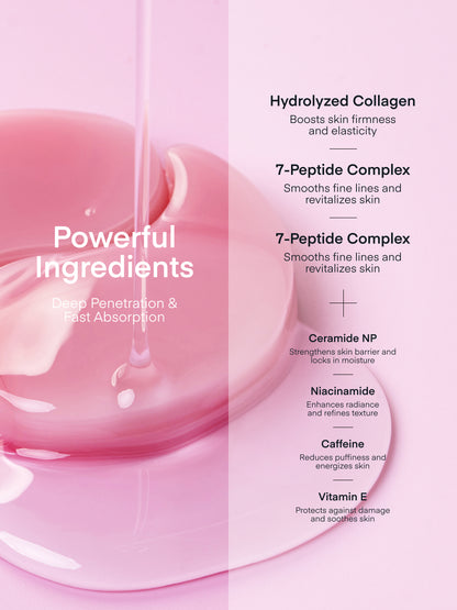 Parche de gel de colágeno multipéptido para ojos