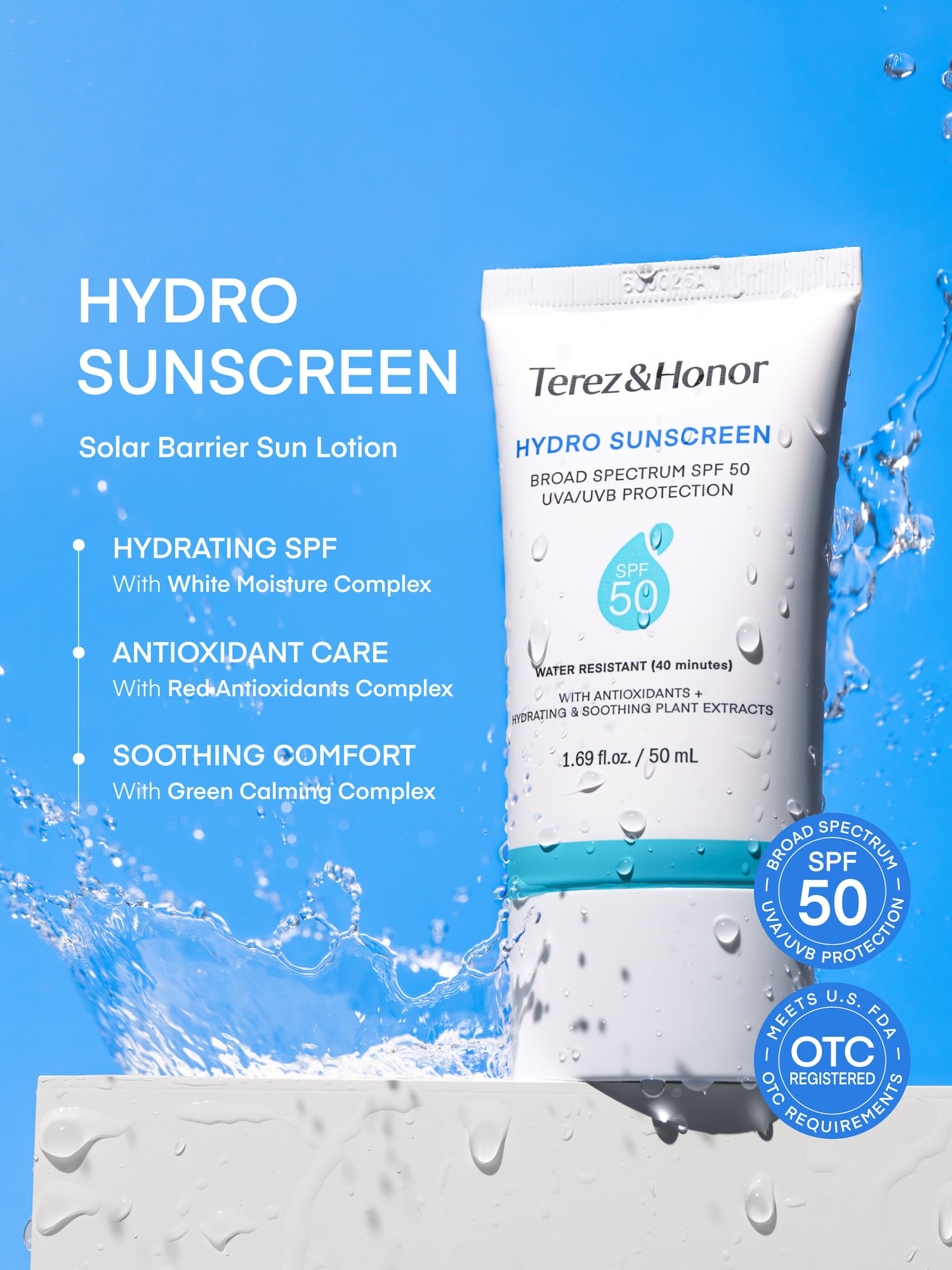 Protector Solar Facial Hydro: FPS 50