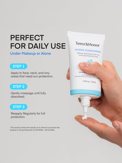 Protector Solar Facial Hydro: FPS 50