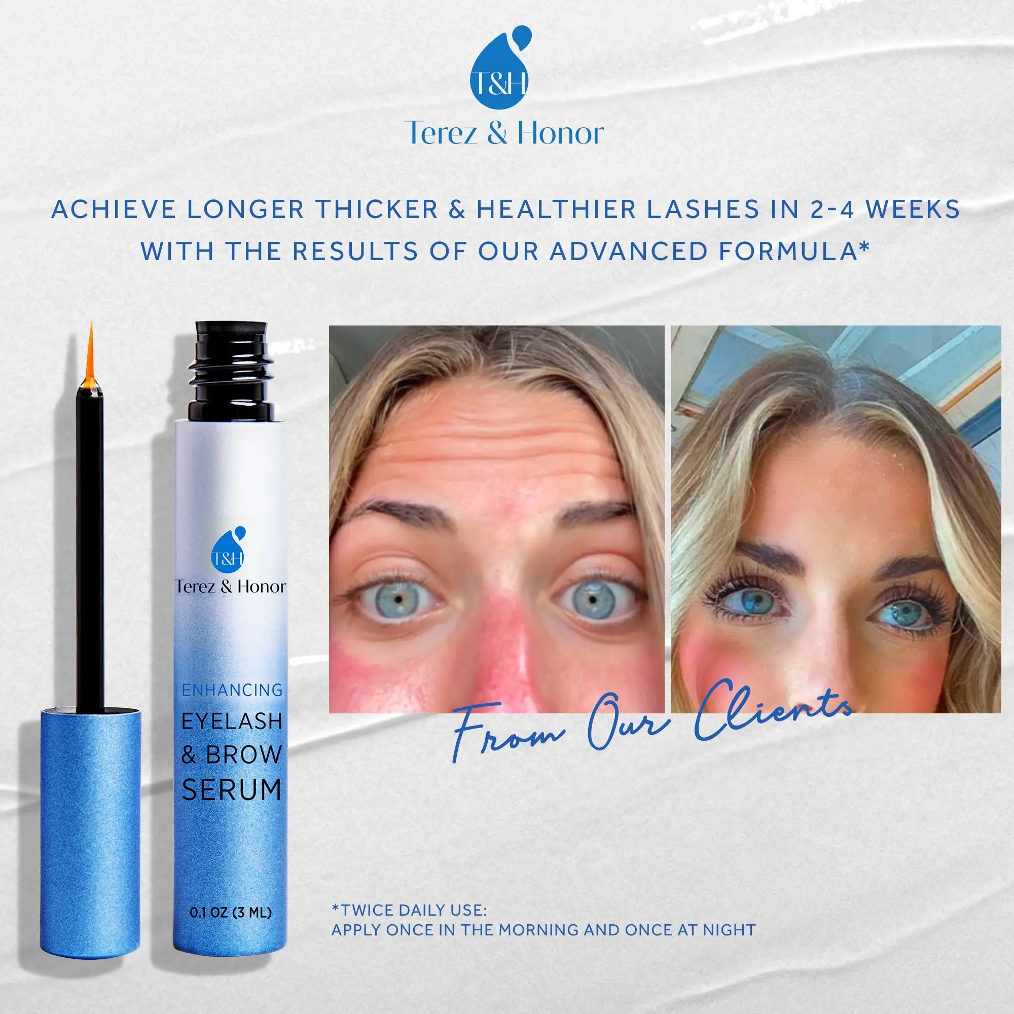 Advanced Eyelash Growth Serum and Brow Enhancer Terez & Honor