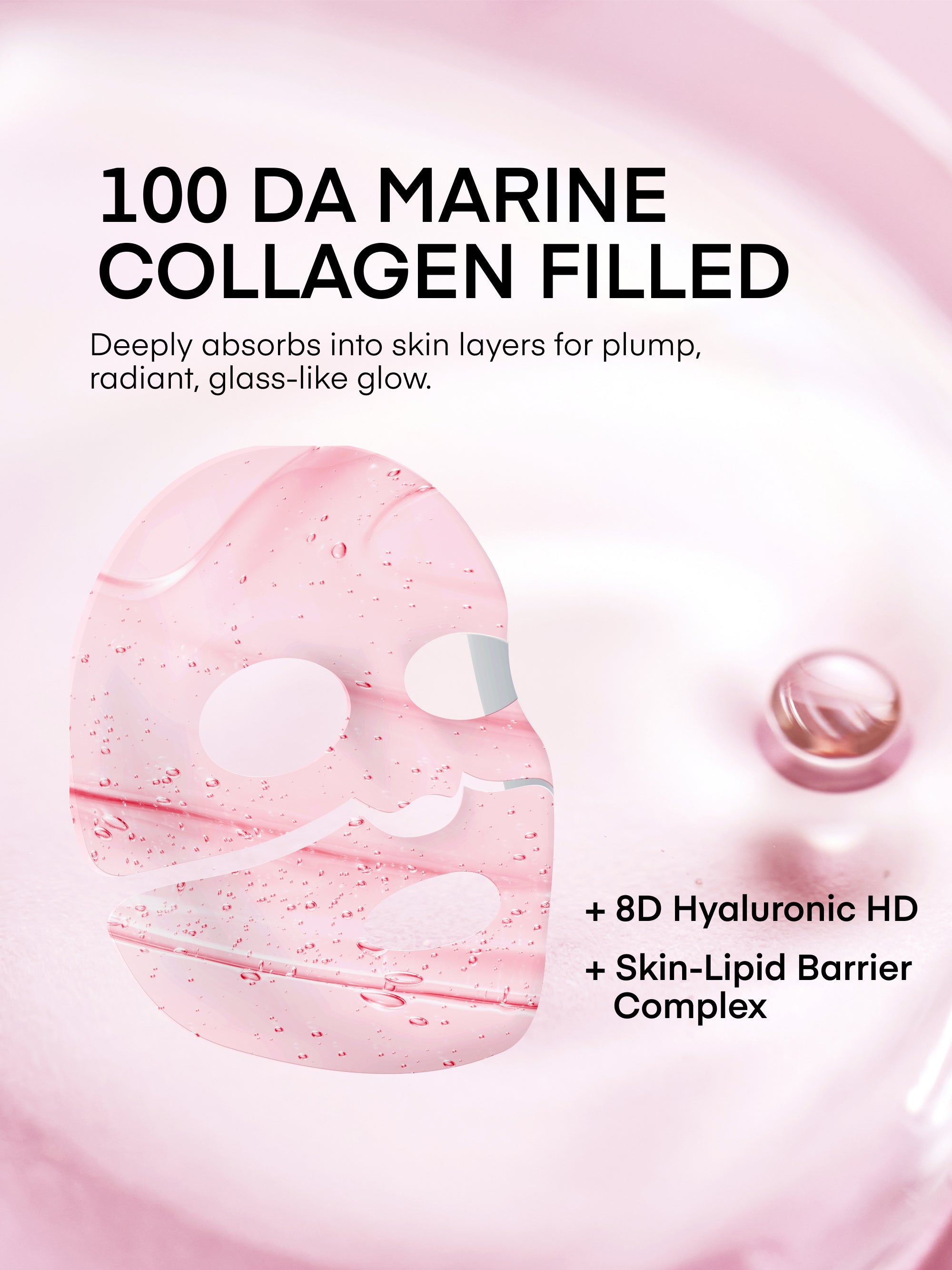 Bio-Collagen Deep Hydration Mask – 100 Dalton Collagen | Terez & Honor