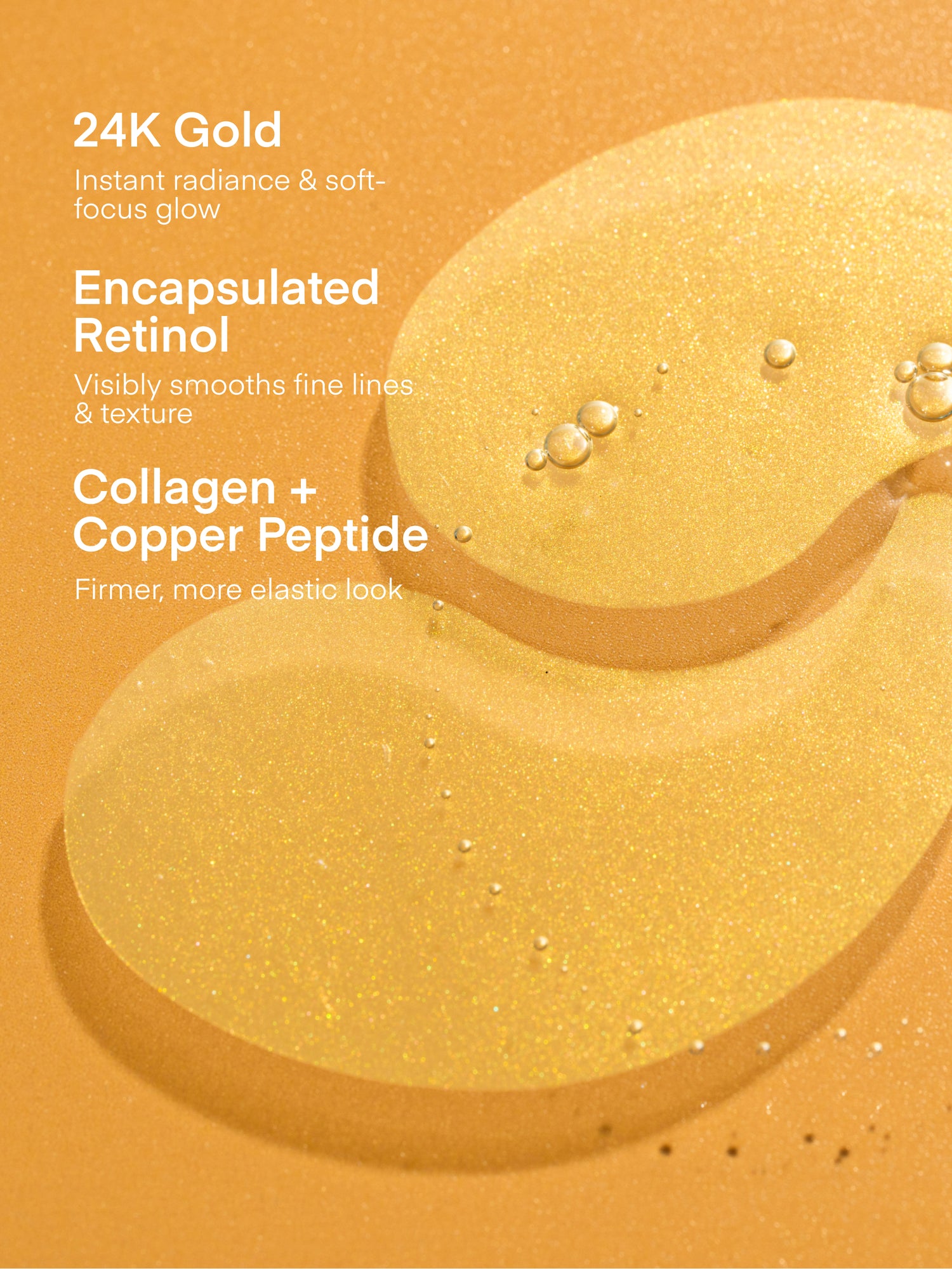 Parche de gel oftálmico con niacinamida y vitamina C