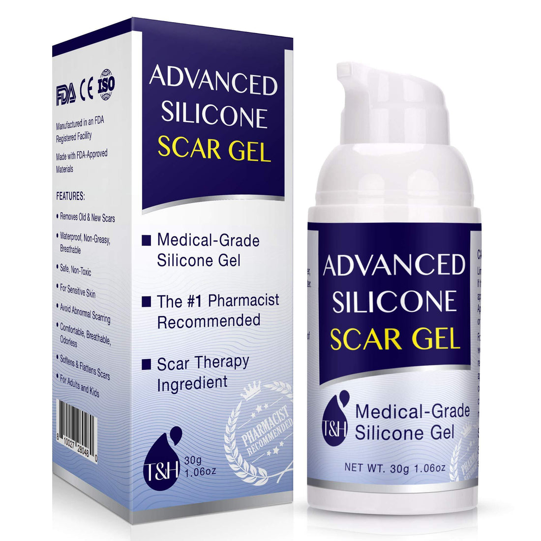Scar Remover Gel for Scars from C-Section, Stretch Marks, Acne, Surgery